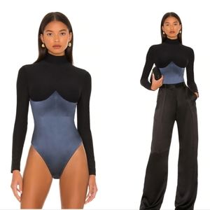 FLEUR DU MAL MOCK NECK LONG SLEEVE BODYSUIT